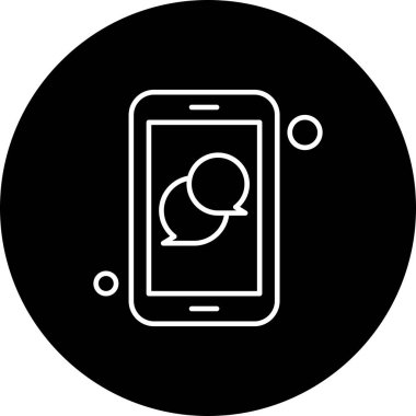 Vektör sohbet simgesi illüstrasyonu