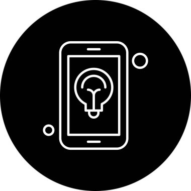  Ampul Simgesi, Vektör illüstrasyonu