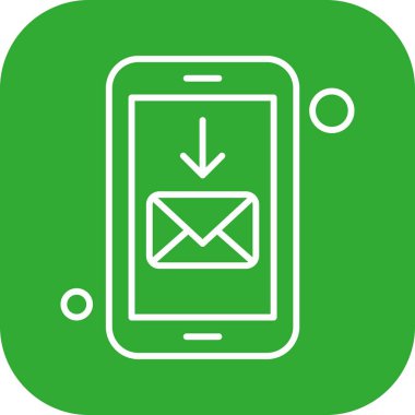  Vektör iletisi Simgesi illüstrasyonu