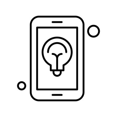  Ampul Simgesi, Vektör illüstrasyonu