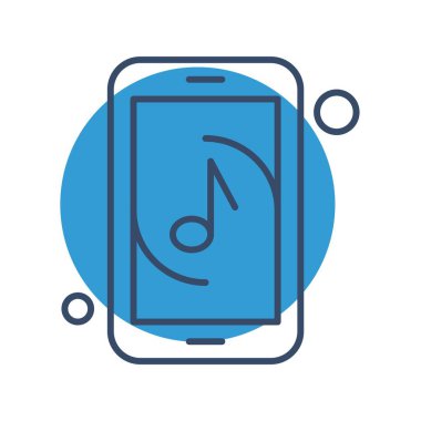  Vektör müzik simgesi illüstrasyonu