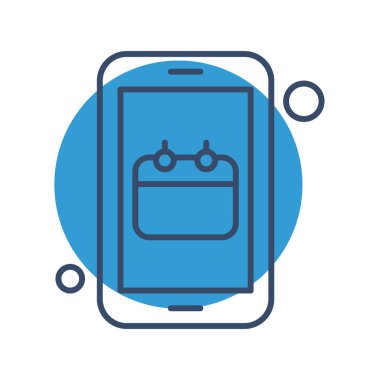 Vektör Takvim Simgesi, illüstrasyon   