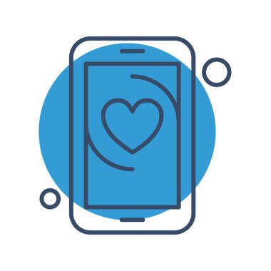 Vektör Kalp Ağı simgesi 