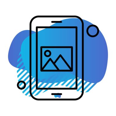 Vektör galerisi simgesi illüstrasyonu