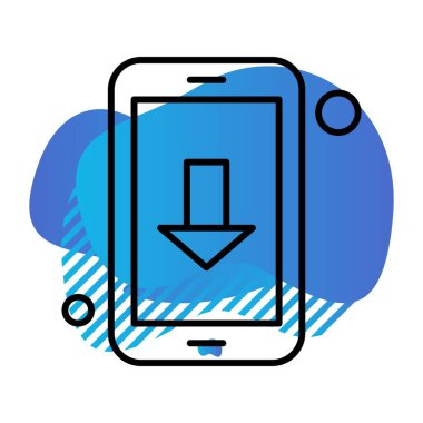 Vektör indirme Simgesi illüstrasyonu