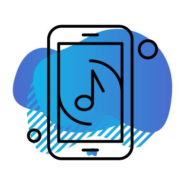  Vektör müzik simgesi illüstrasyonu