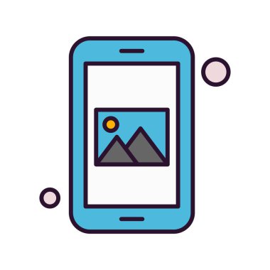 Vektör galerisi simgesi illüstrasyonu