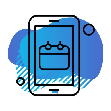 Vektör Takvim Simgesi, illüstrasyon   