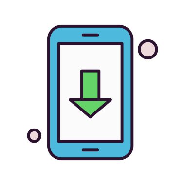 Vektör indirme Simgesi illüstrasyonu