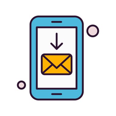  Vektör iletisi Simgesi illüstrasyonu