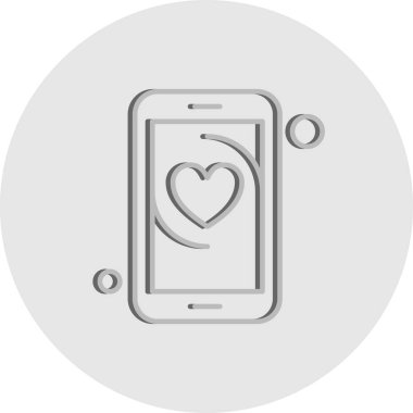 Vektör Kalp Simgesi illüstrasyonu