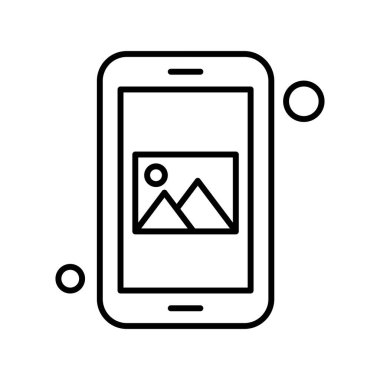 Vektör galerisi simgesi illüstrasyonu