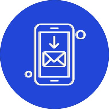  Vektör iletisi Simgesi illüstrasyonu