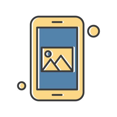 Vektör galerisi simgesi illüstrasyonu