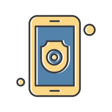 Vektör kalkanı ağ simgesi