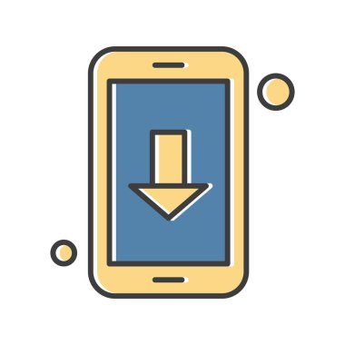 Vektör indirme Simgesi illüstrasyonu