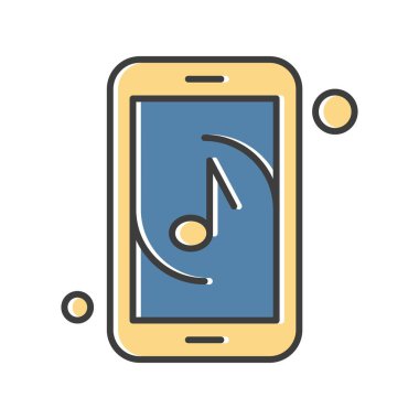  Vektör müzik simgesi illüstrasyonu