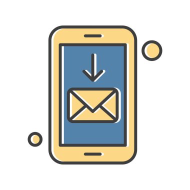  Vektör iletisi Simgesi illüstrasyonu