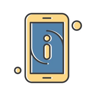 Vektör bilgileri web simgesi