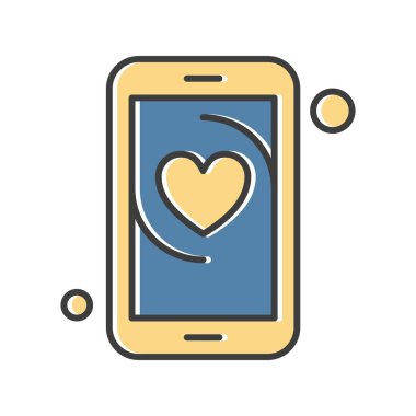 Vektör Kalp Ağı simgesi 