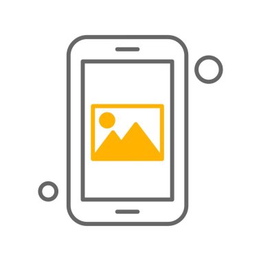 Vektör galerisi simgesi illüstrasyonu