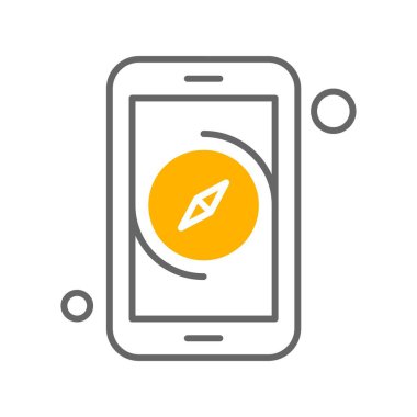 Vektör gps Simge illüstrasyonu