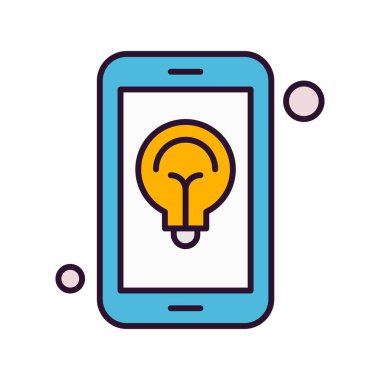  Ampul Simgesi, Vektör illüstrasyonu