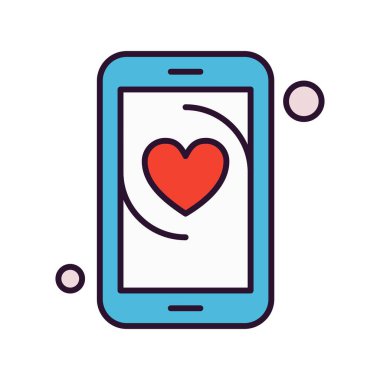 Vektör Kalp Ağı simgesi 