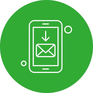  Vektör iletisi Simgesi illüstrasyonu