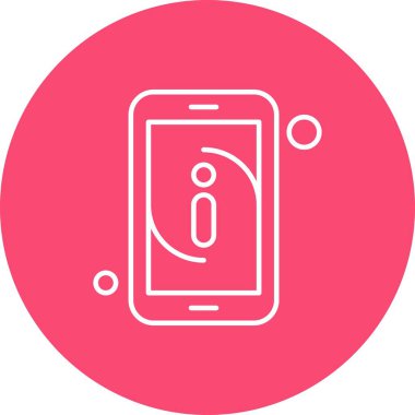 Vektör bilgileri web simgesi