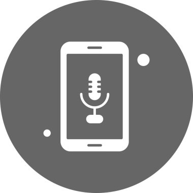 Vektör mikrofon Simgesi illüstrasyonu