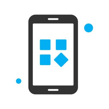  Vektör mobil uygulama simgesi, vektör illüstrasyonu