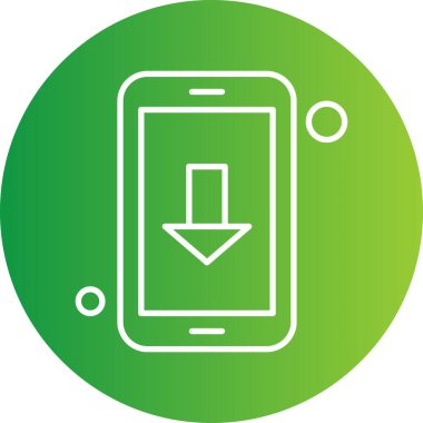  Vektör mobil uygulama simgesi, vektör illüstrasyonu