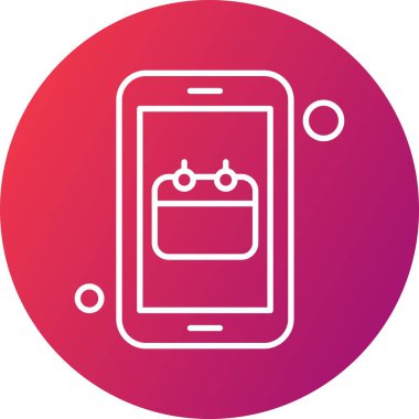 Vektör Takvim Simgesi, illüstrasyon   