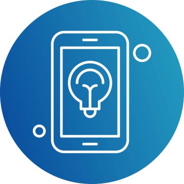  Ampul Simgesi, Vektör illüstrasyonu