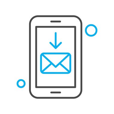  ileti simgesi, vektör illüstrasyonu