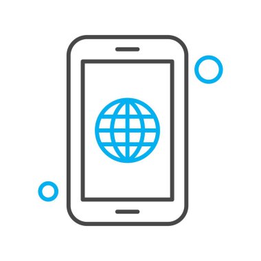  Vektör mobil uygulama simgesi, vektör illüstrasyonu