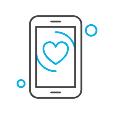 Vektör Kalp Ağı simgesi 