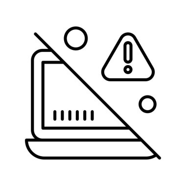 dizüstü bilgisayar simgesi, vektör illüstrasyonu