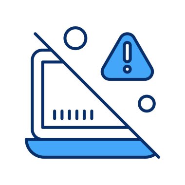 dizüstü bilgisayar simgesi, vektör illüstrasyonu