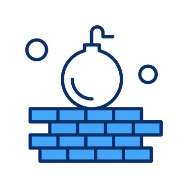 Vektör hacker Simgesi, vektör illüstrasyonu