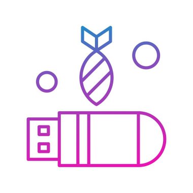   usb Simgesi, Vektör illüstrasyonu