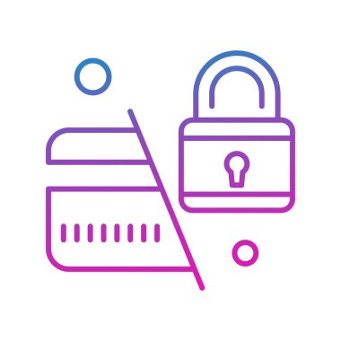 ATM Kart Simgesi, Vektör illüstrasyonu