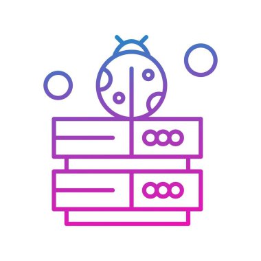 Vektör hacker Simgesi, vektör illüstrasyonu