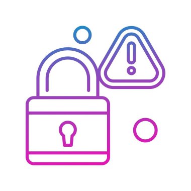 Vektör Kilit Simgesi, güvenlik kavramı