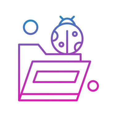 Vektör hacker Simgesi, vektör illüstrasyonu