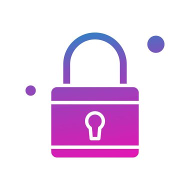 Vektör Kilit Simgesi, güvenlik kavramı