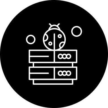 Vektör hacker Simgesi, vektör illüstrasyonu