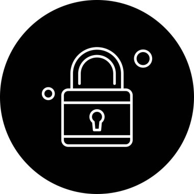 Vektör Kilit Simgesi, güvenlik kavramı