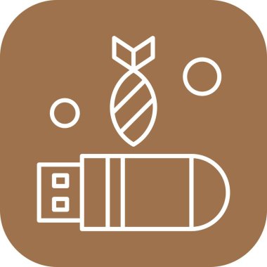   usb Simgesi, Vektör illüstrasyonu